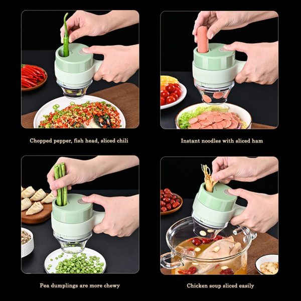 Portable Electric Food Chopper | Mini USB Rechargeable Processor