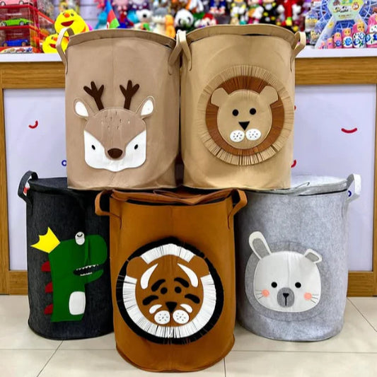 Playful Pals Storage & Laundary Bin - Zippered & Spacious