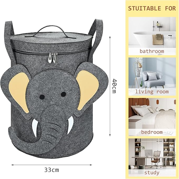 Playful Pals Storage & Laundary Bin - Zippered & Spacious