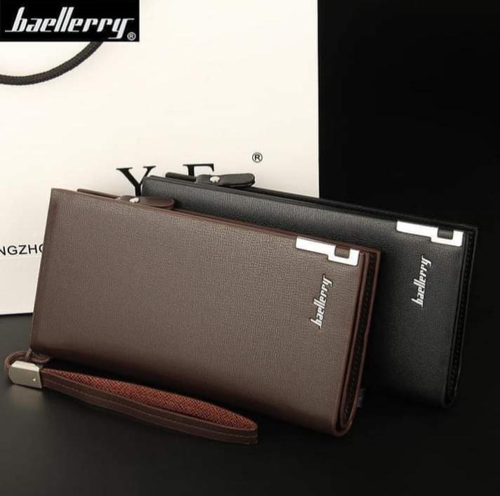 Elegance Long Wallet - Sleek PU Leather for Men & Women