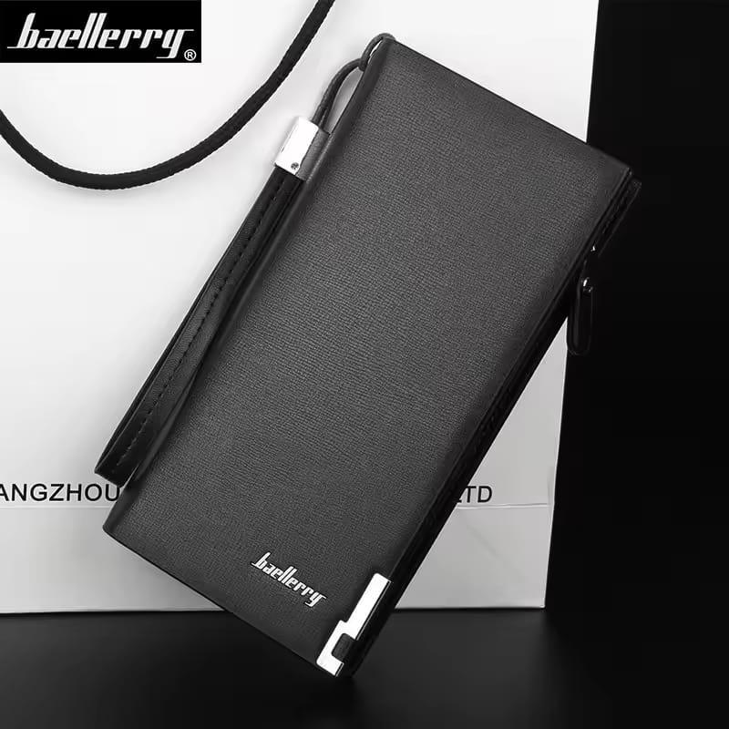 Elegance Long Wallet - Sleek PU Leather for Men & Women