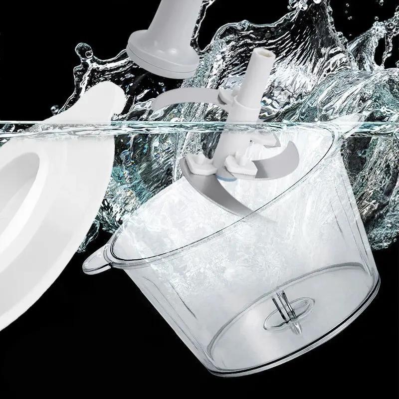 Large 1.5L Manual Food Chopper & Vegetable Slicer