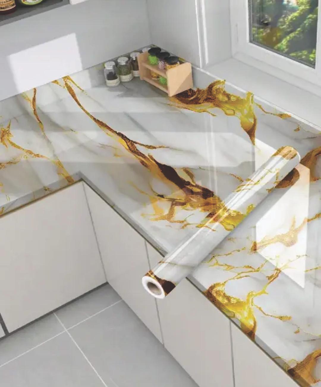 Self-Adhesive Aluminum Foil Roll | Heat-Resistant Backsplash Sticker (3-Pack)