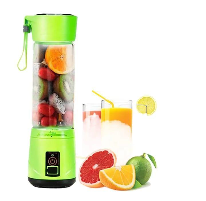 Portable USB Rechargeable Blender | 6-Blade Mini Juicer for Travel & Gym