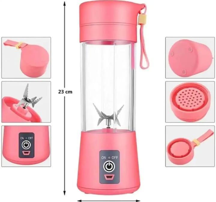 Portable USB Rechargeable Blender | 6-Blade Mini Juicer for Travel & Gym