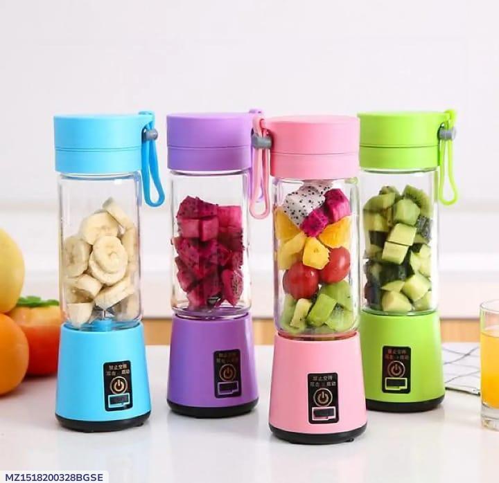Portable USB Rechargeable Blender | 6-Blade Mini Juicer for Travel & Gym