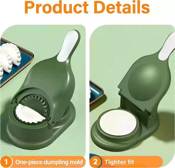 2-in-1 Dumpling Mould and Dough Cutter | Kitchen Pastry Tool