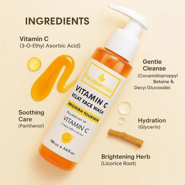 Eclat Vitamin C Brightening Glow Cleanser | Daily Face Wash for Radiant Skin