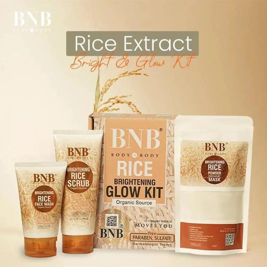 3-in-1 Rice Facial Kit for Glowing Skin | Cleanse, Exfoliate & Brighten
