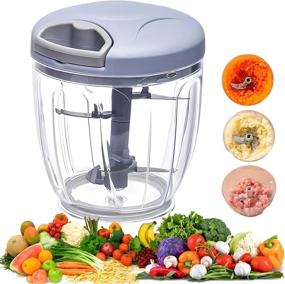 900ml Manual Pull Chopper | For Vegetables, Nuts, and Salads