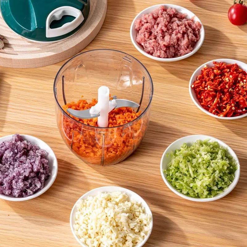 900ml Manual Pull Chopper | For Vegetables, Nuts, and Salads
