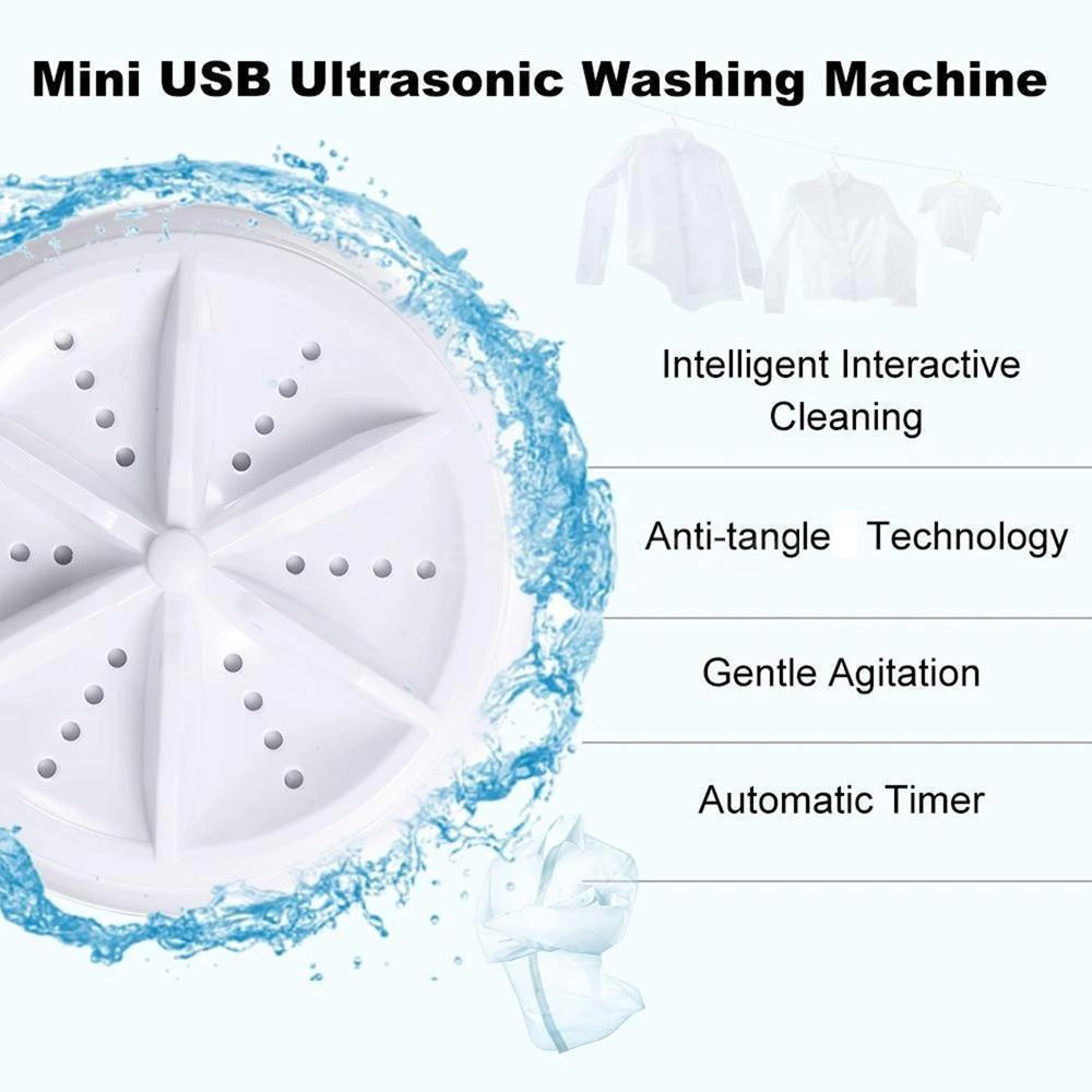 Foldable Portable Mini Washing Machine - 1 Pc - Convenient & Space-Saving Design