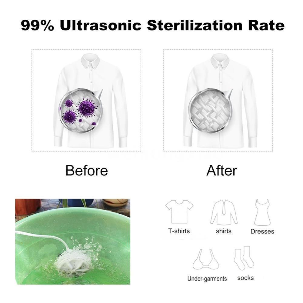 Foldable Portable Mini Washing Machine - 1 Pc - Convenient & Space-Saving Design