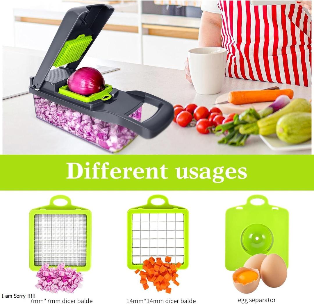 ProSlice All-in-One Mandoline Slicer | 8 in 1 Professional Vegetable Cutter & Grater