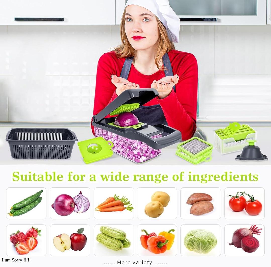 ProSlice All-in-One Mandoline Slicer | 8 in 1 Professional Vegetable Cutter & Grater