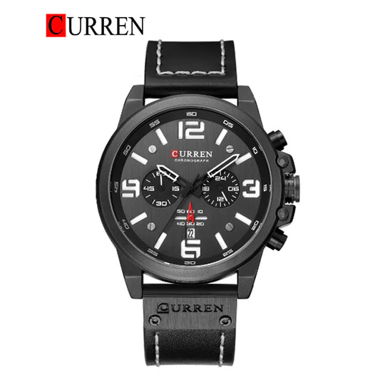CURREN 8314 Men's Leather Straps Watch