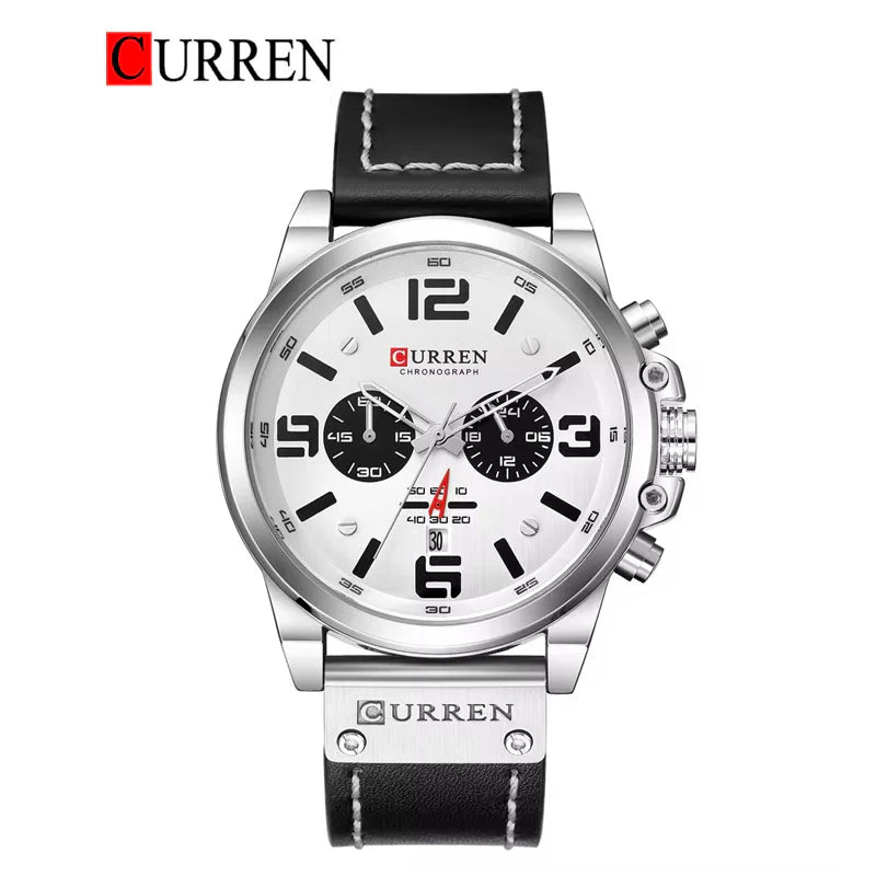 CURREN 8314 Men's Leather Straps Watch
