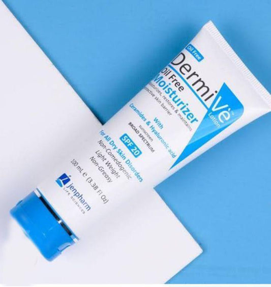 Jenpharm Dermive Oil-Free Moisturizer with Hyaluronic Acid & Ceramides