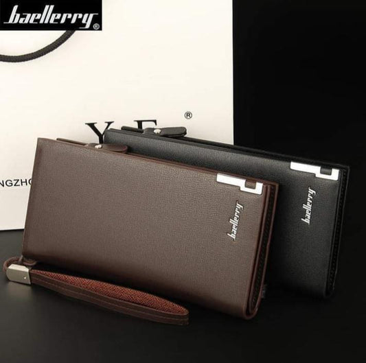 Elegance Long Wallet - Sleek PU Leather for Men & Women
