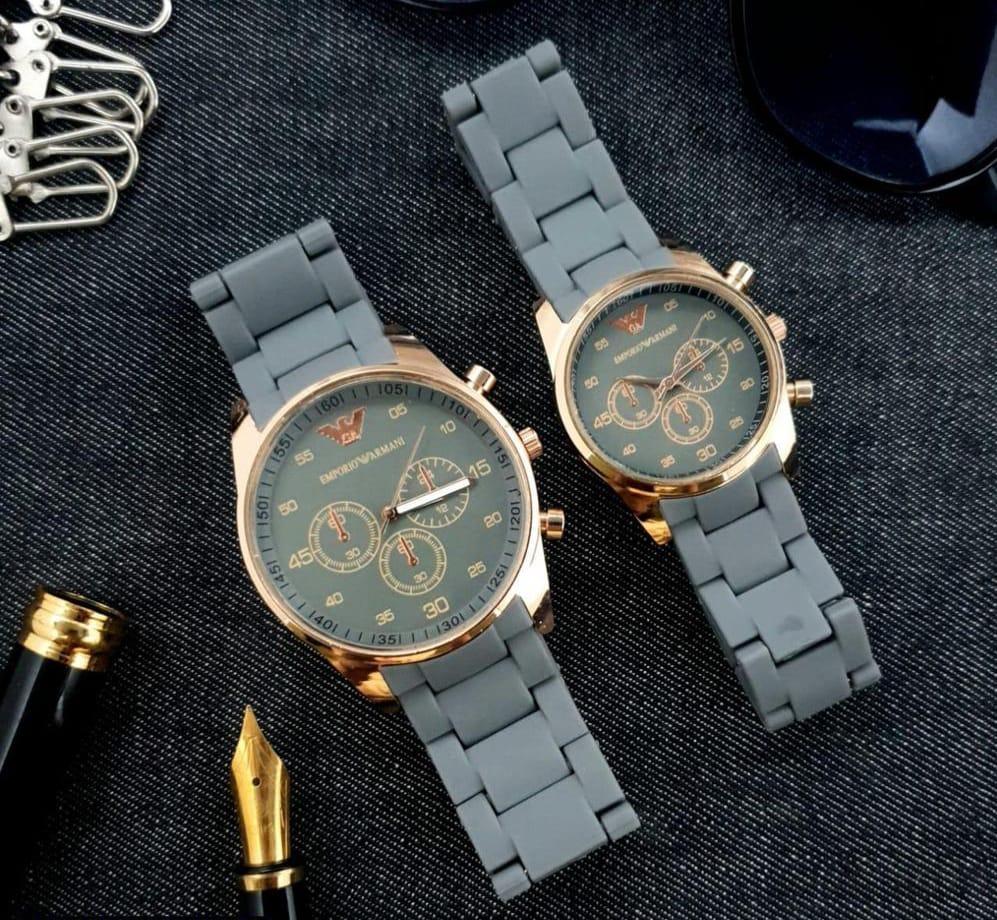 The Unity Collection - Matching Stainless Steel Couple's Watch Set