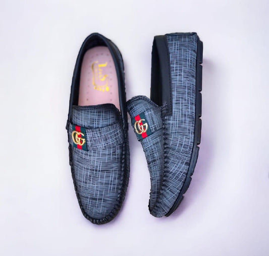 Urban Grey Fabric Loafers for Men | Smart Casual & Formal Style