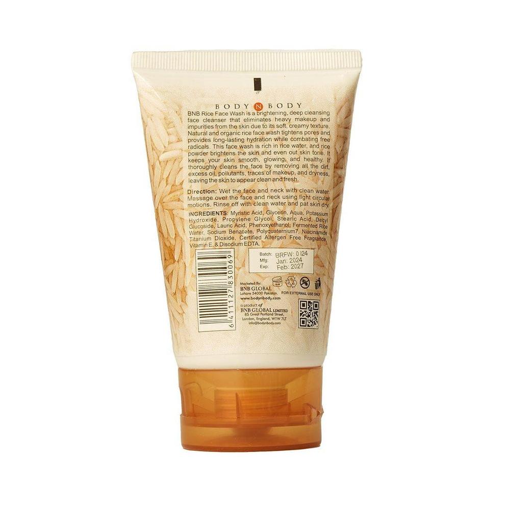 Rice Extract Hydrating Face Wash - Gentle Daily Cleanser for All Skin Types | 120ml