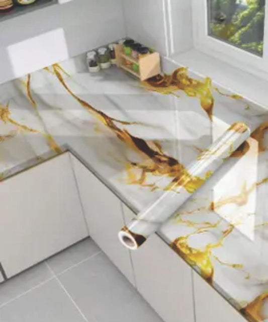Self-Adhesive Aluminum Foil Roll | Heat-Resistant Backsplash Sticker (3-Pack)