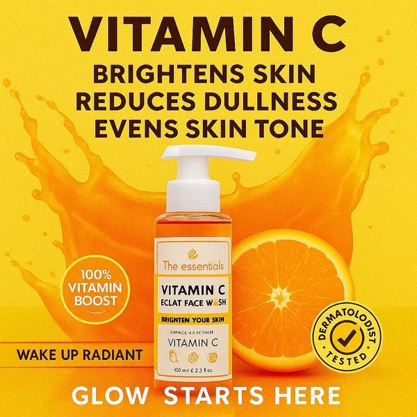 Eclat Vitamin C Brightening Glow Cleanser | Daily Face Wash for Radiant Skin