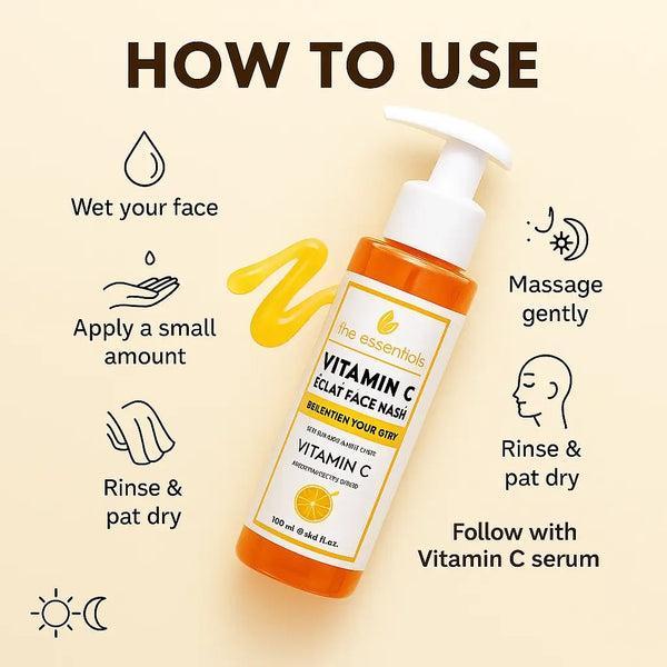 Eclat Vitamin C Brightening Glow Cleanser | Daily Face Wash for Radiant Skin