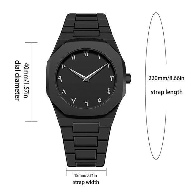 The Arabic Aura Numeral Carbon Fiber Watch
