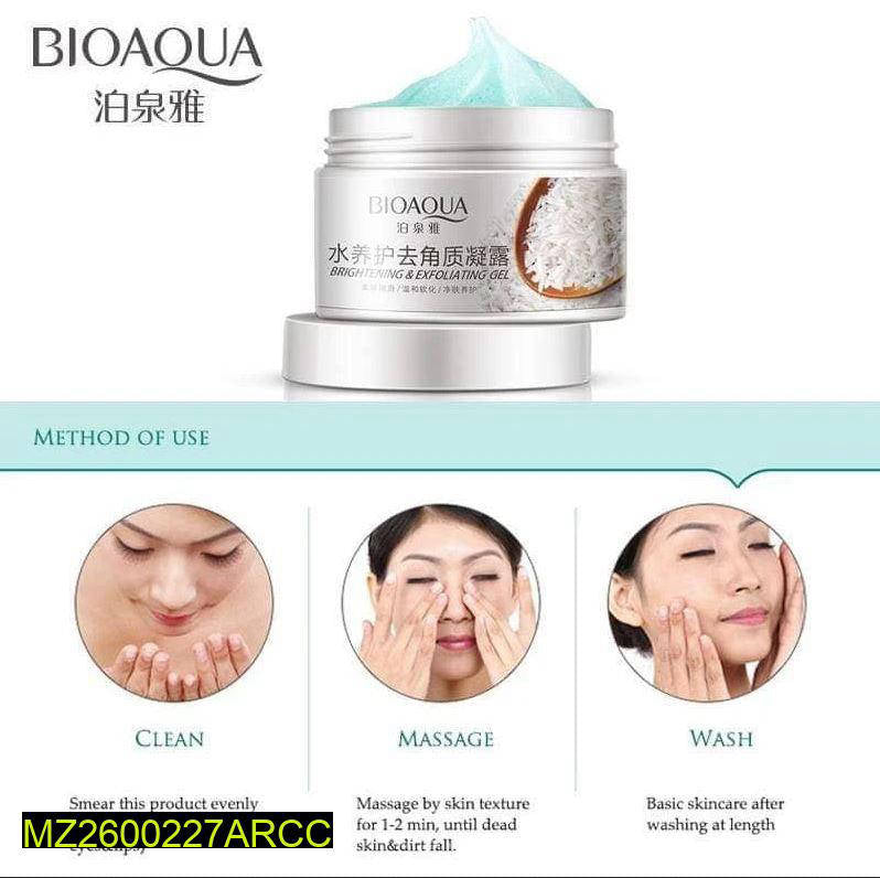 Gentle Rice Exfoliating Gel | Natural Dead Skin Remover | 50g Facial Creamfor Glowing Skin