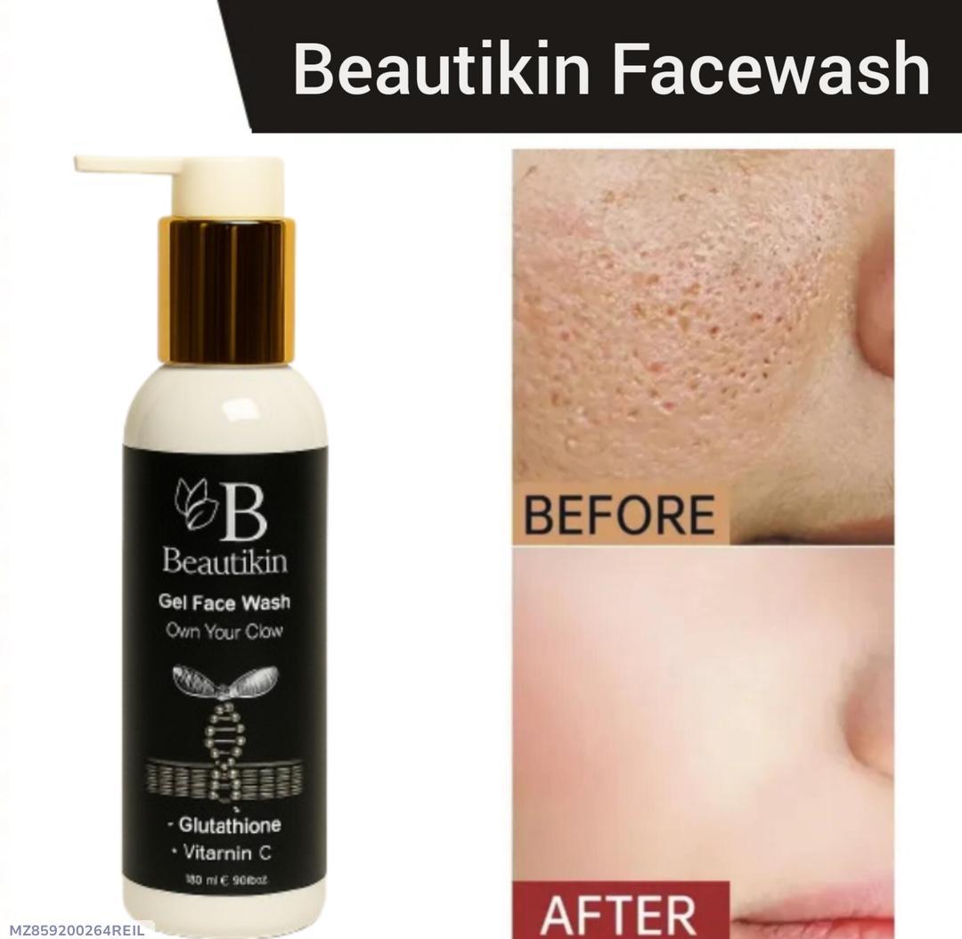 Beautikin Whitening & Brightening Gel Face Wash | For Radiant, Even-Toned Skin
