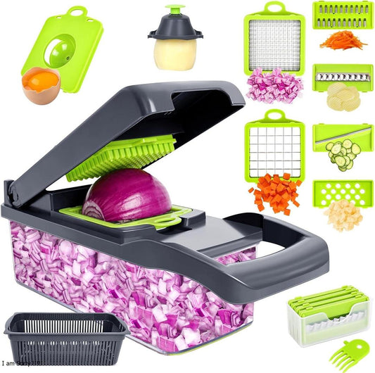 ProSlice All-in-One Mandoline Slicer | 8 in 1 Professional Vegetable Cutter & Grater