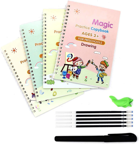 4 Pcs Sank Magic Book Set for Kids